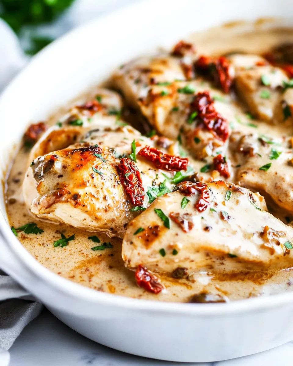 Easy Sun Dried Tomato Chicken dish photo