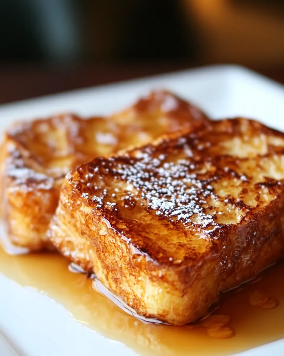 Easy Sunday Brunch Amaretto French Toast food shot