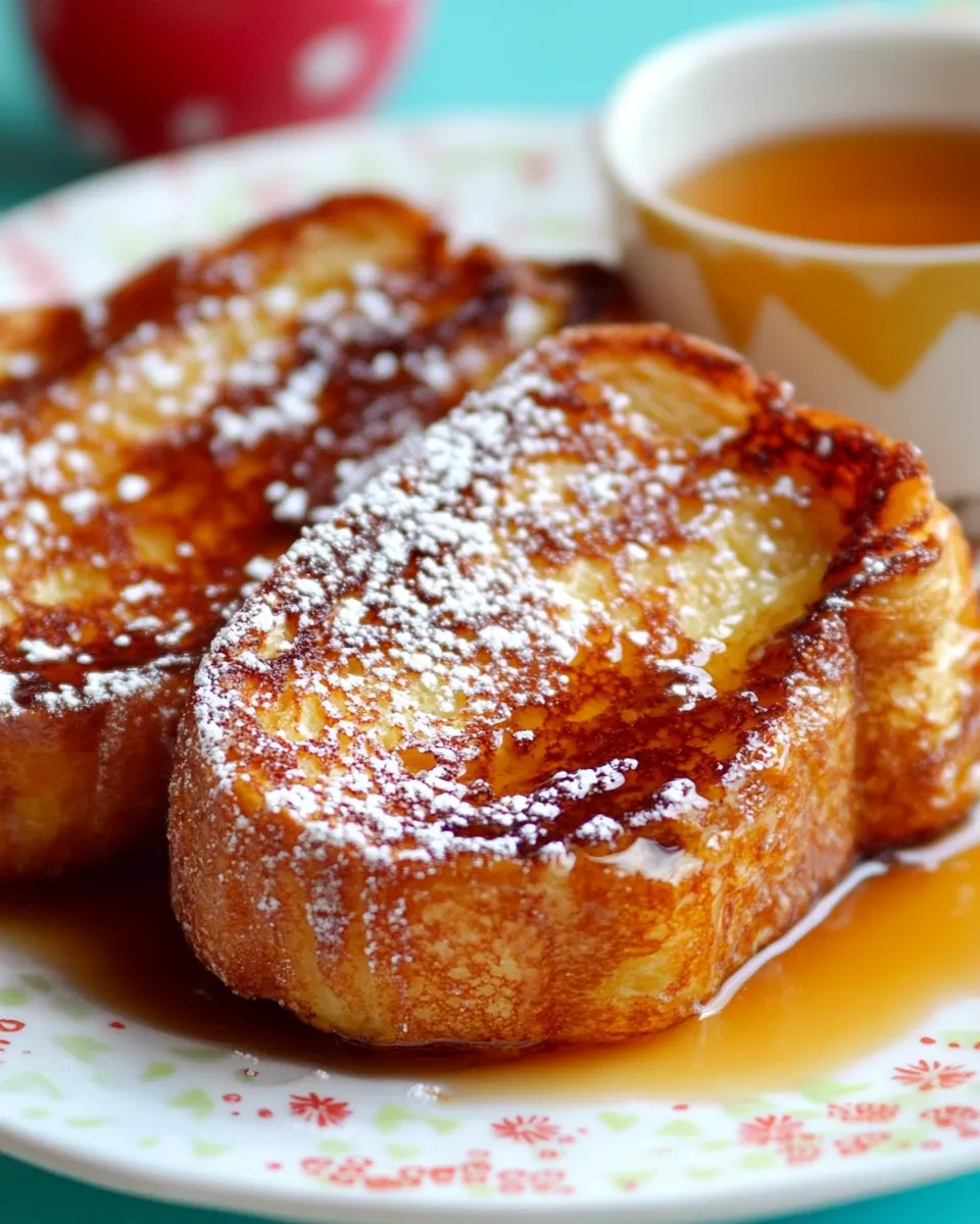 Delicious Sunday Brunch Amaretto French Toast plate image