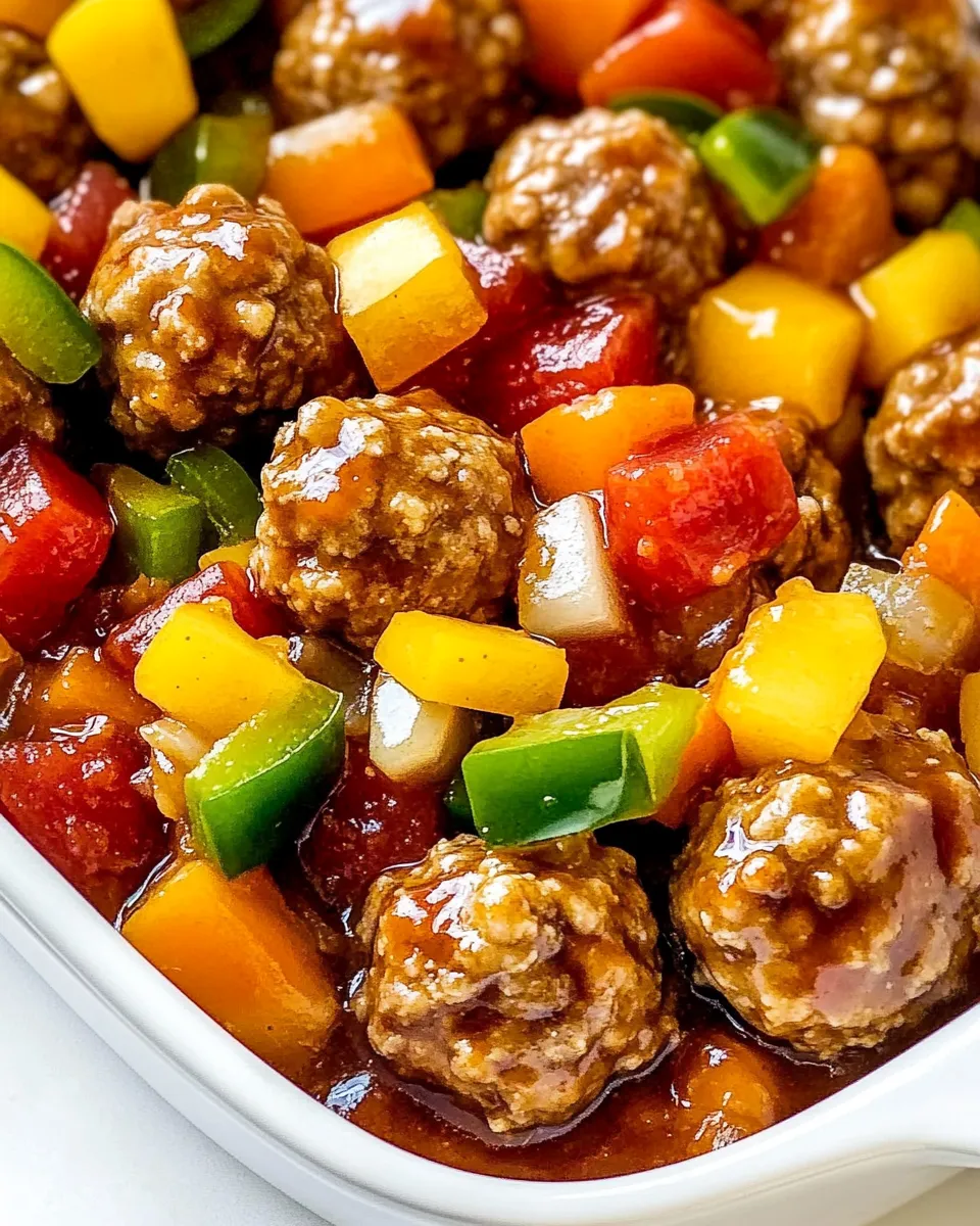Classic Sweet And Sour Meatballs dish photo
