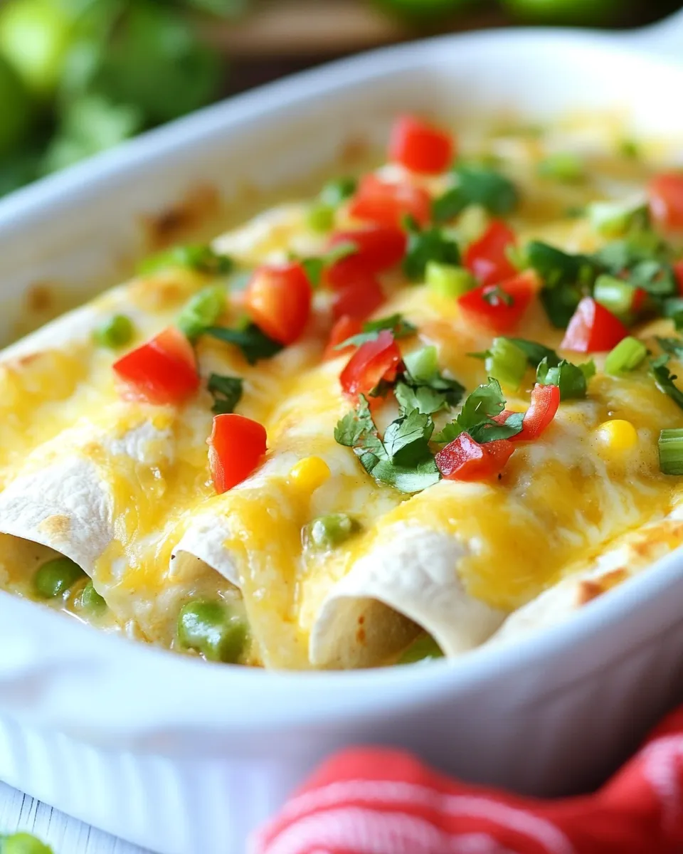 Homemade Sweet Corn and Chicken Enchiladas recipe photo