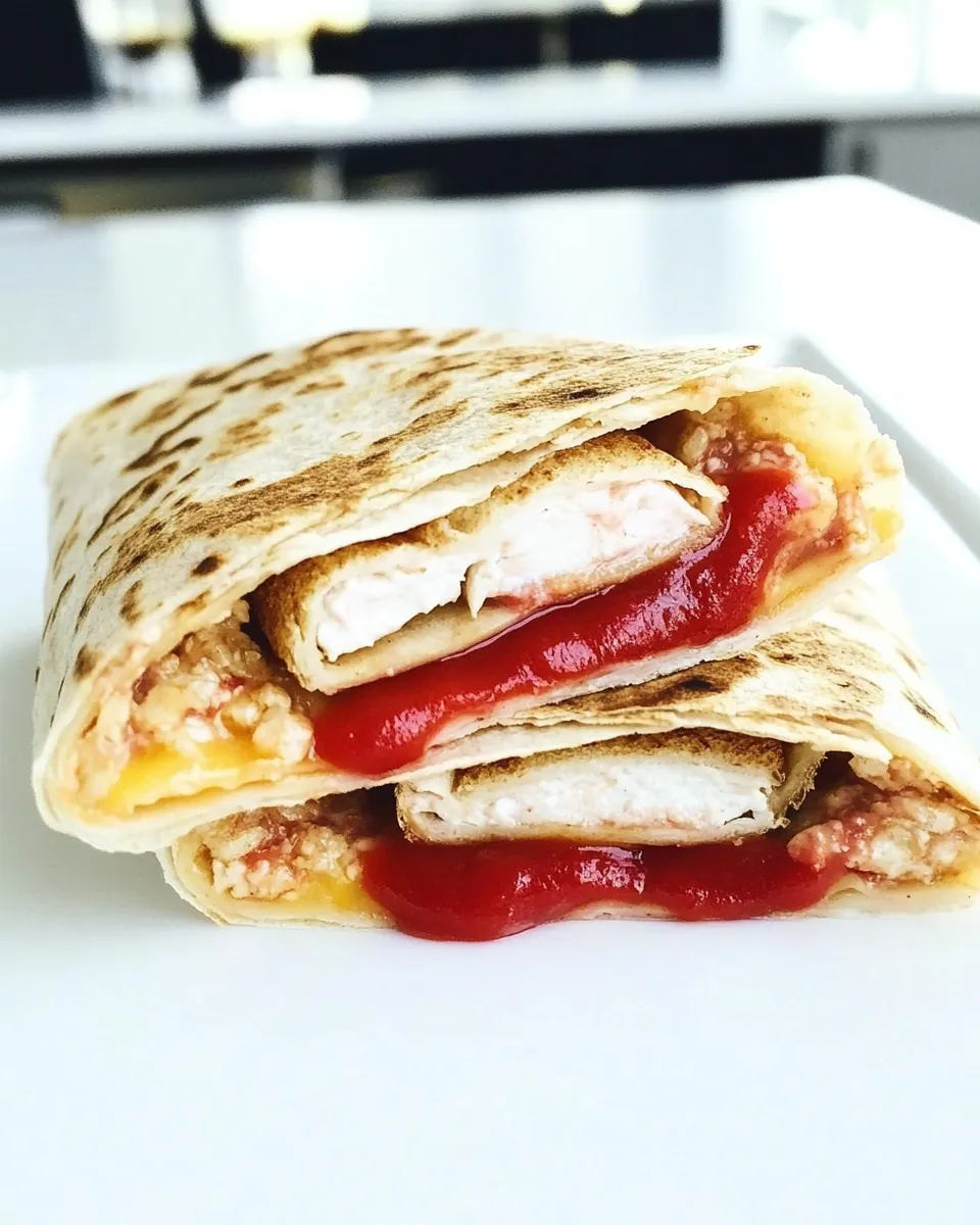 Delicious Sweet Tortilla Wrap shot