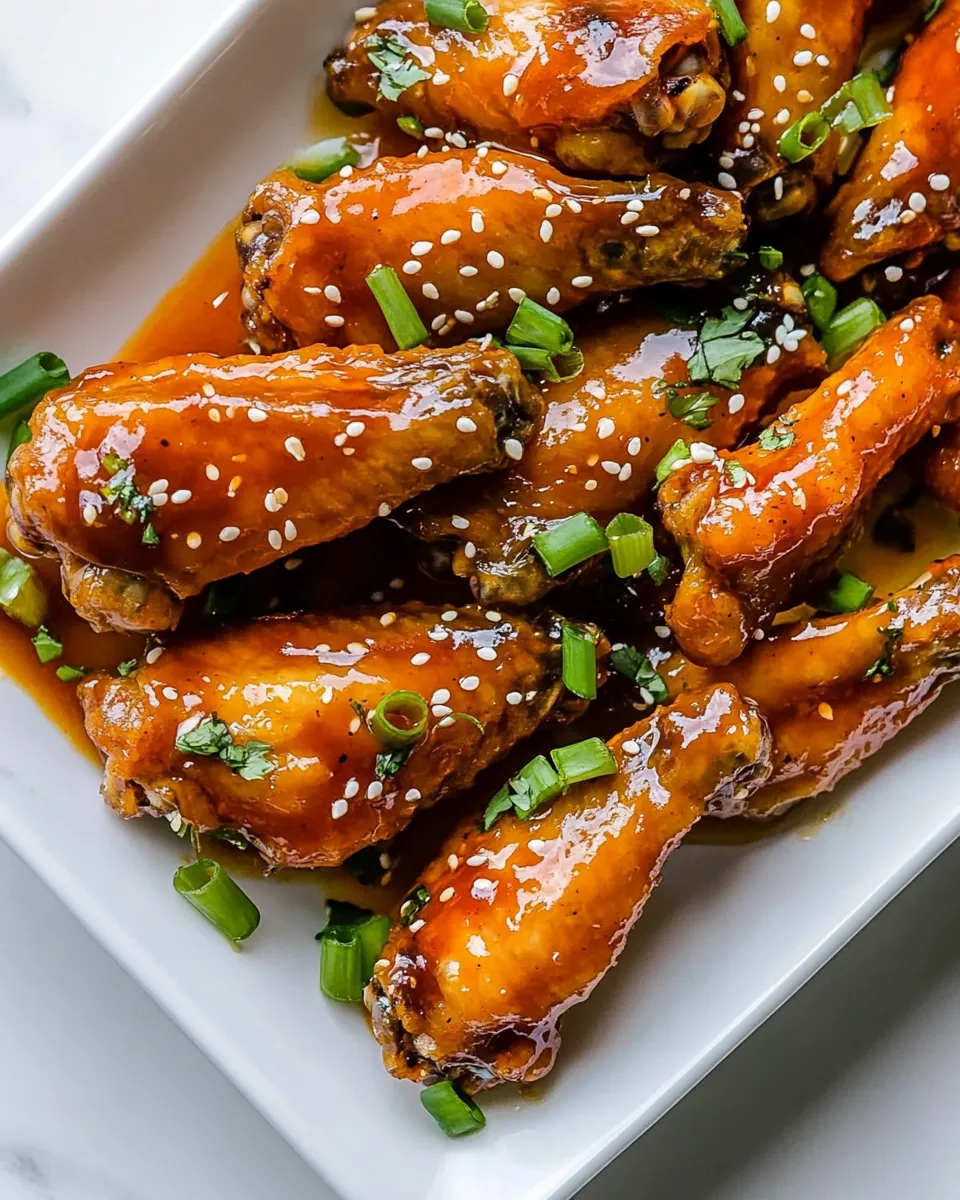 Easy Sweet and Sour Wings food shot