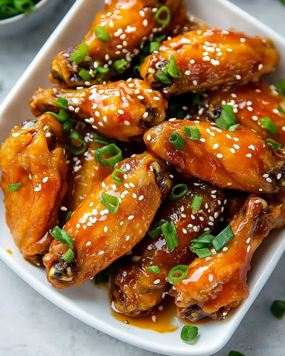 Delicious Sweet and Sour Wings plate image