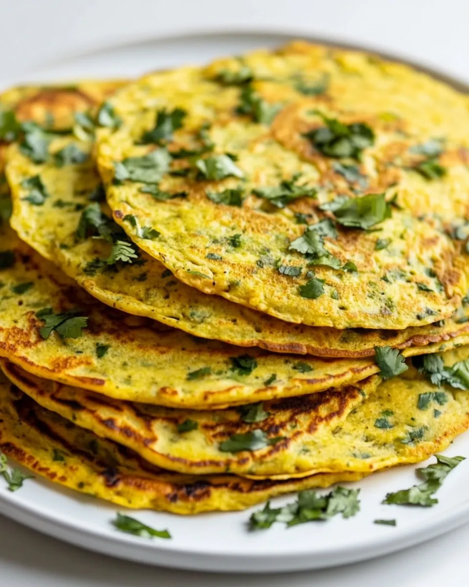 Easy Switch Up Your Breakfast Routine with these Savory Chilla Pancakes recipe photo