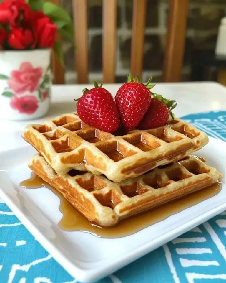 Delicious Tahini Waffles recipe photo