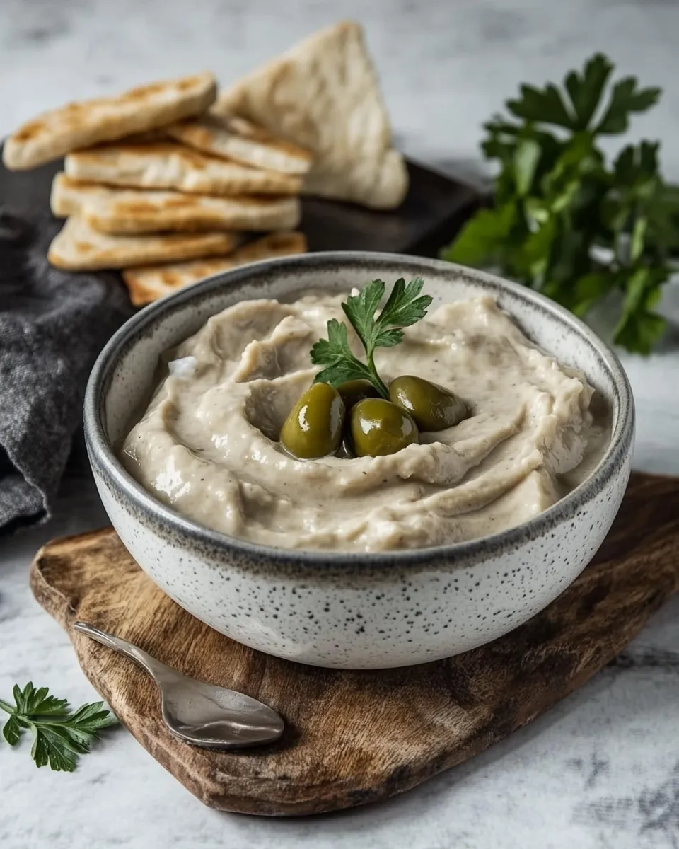 Easy Taramosalata: Greek Fish Roe Dip food shot