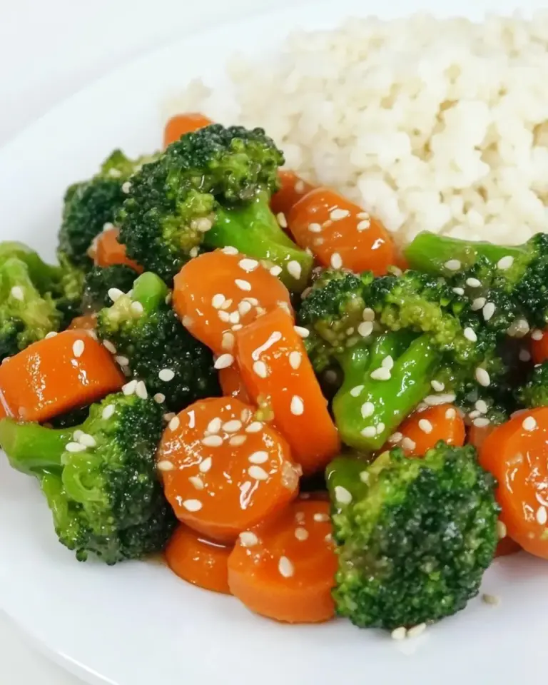Homemade Teriyaki Broccoli and Carrots (Easy!) recipe photo