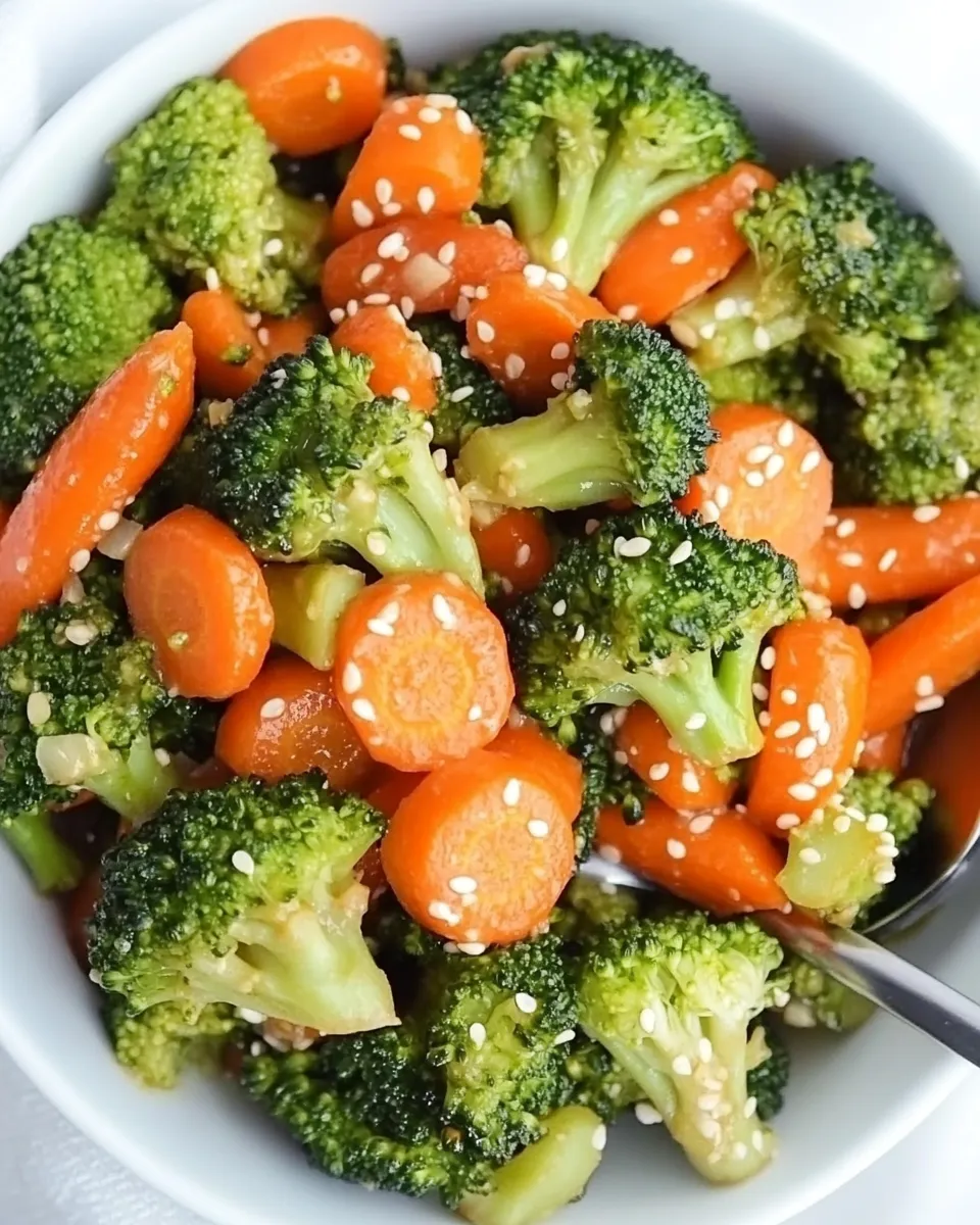 Classic Teriyaki Broccoli and Carrots (Easy!) dish photo