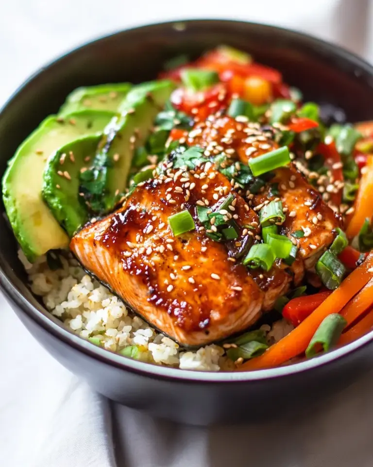 Homemade Teriyaki Salmon Bowls photo