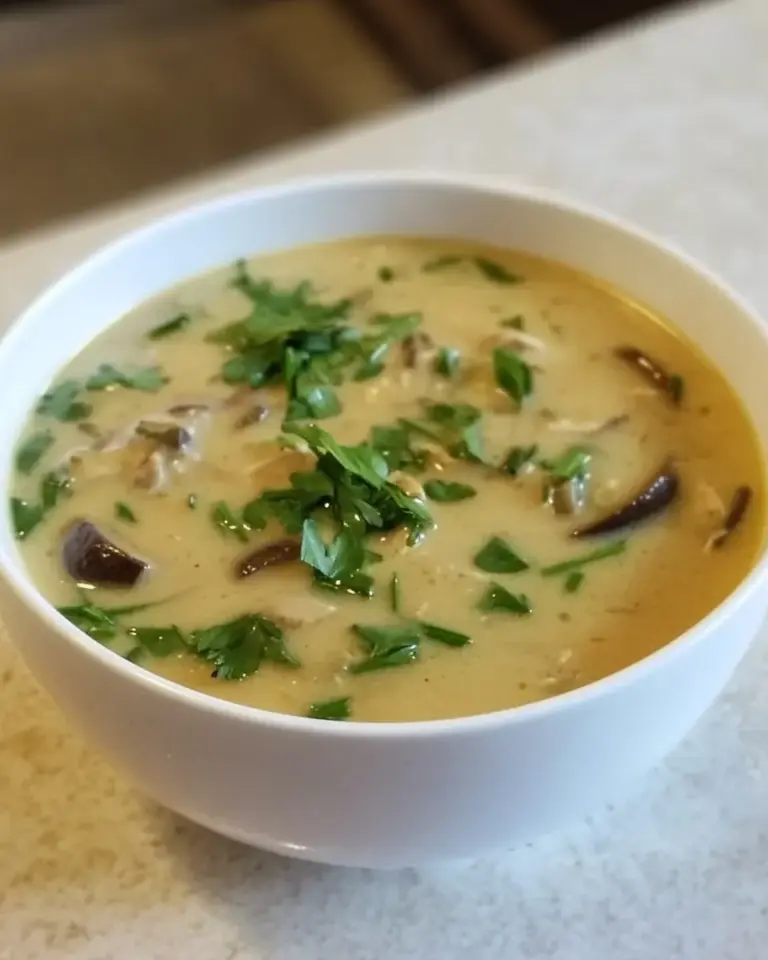 Homemade Thai-Style Coconut Chicken Soup recipe photo