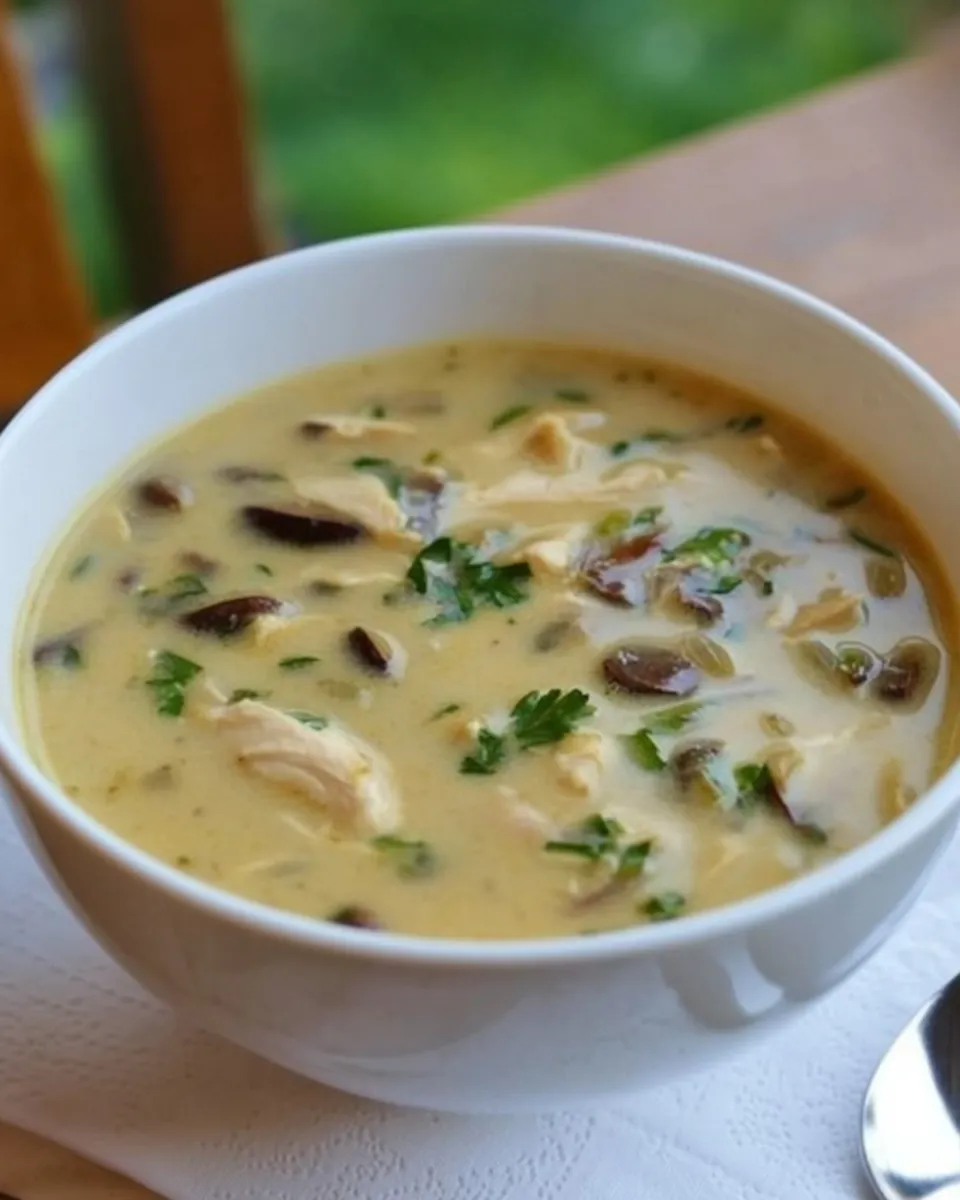 Delicious Thai-Style Coconut Chicken Soup image