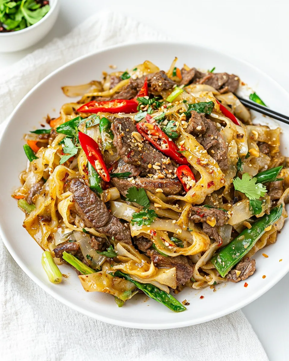 Classic Thai Beef Drunken Noodles image