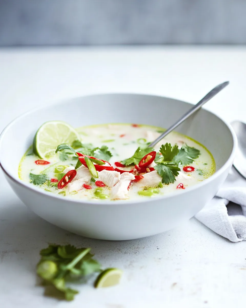 Classic Thai Chicken Coconut Soup dish photo