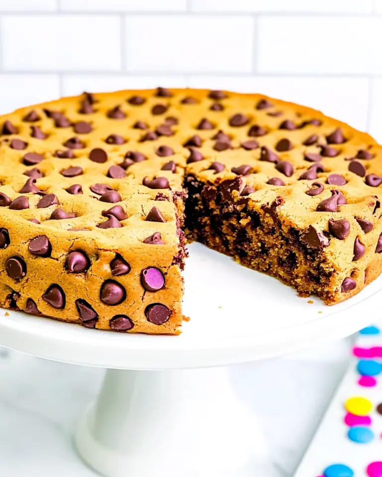 Homemade The BEST Chocolate Chip Cookie Cake Recipe photo