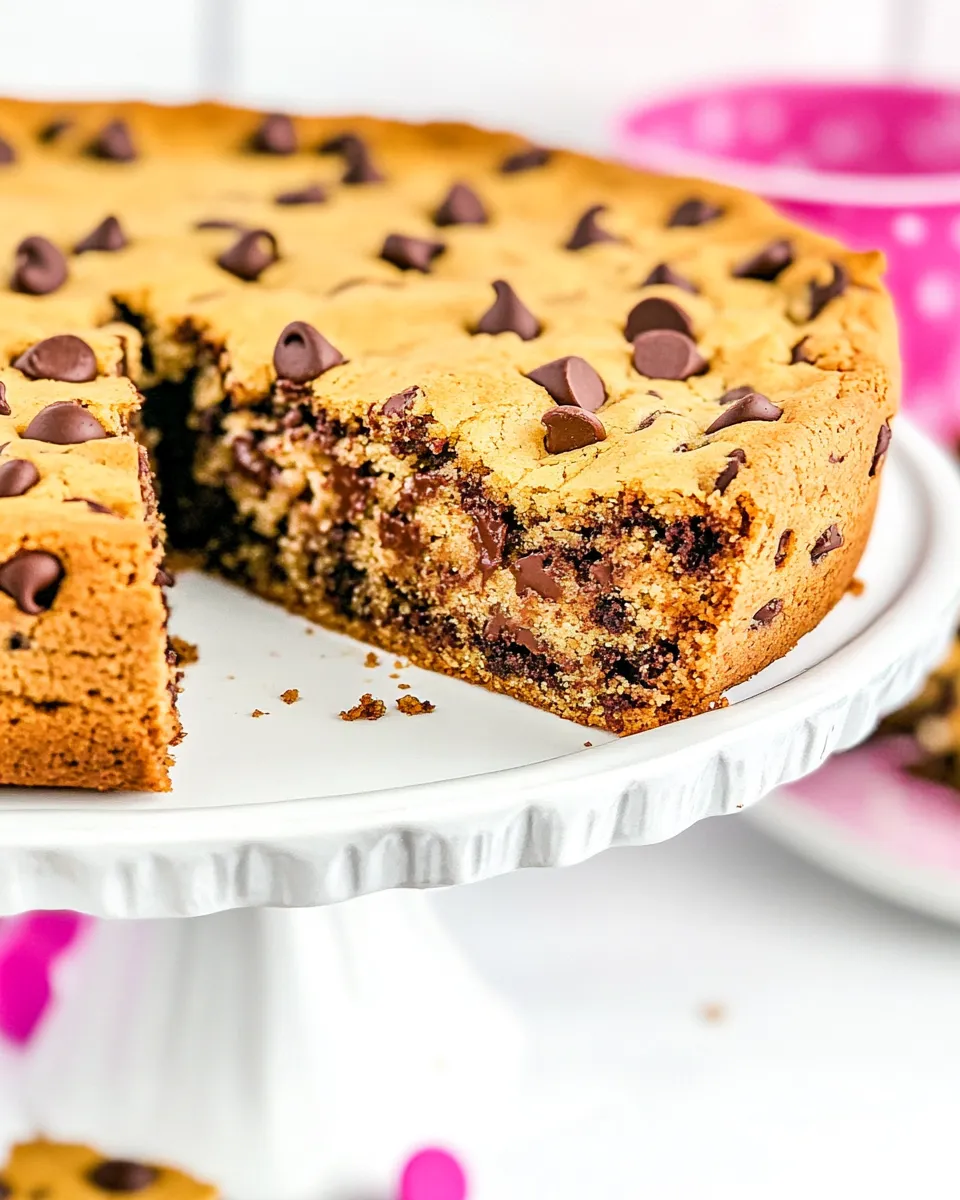 Classic The BEST Chocolate Chip Cookie Cake Recipe image