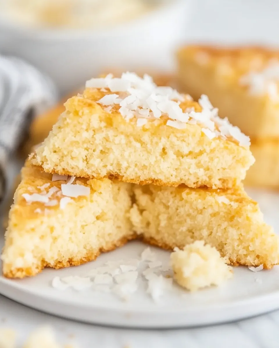 Easy The BEST Coconut Flour Scones food shot