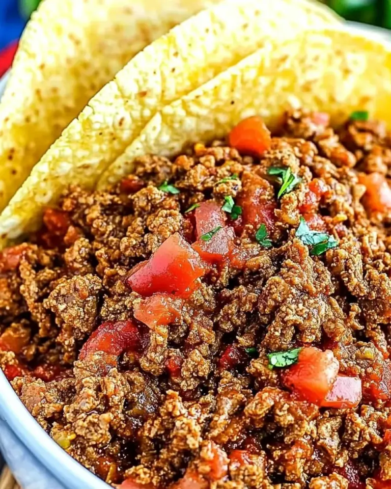 Amazing The BEST Taco Meat food shot