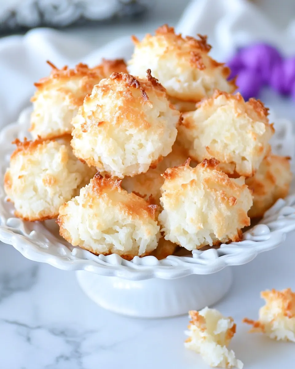 Easy The Best Coconut Macaroons recipe image