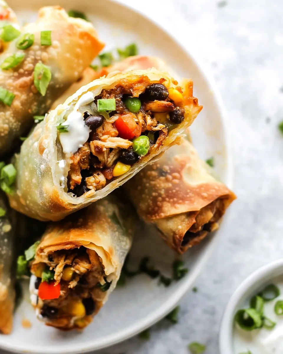 Homemade The Best Southwest Chicken Egg Rolls photo