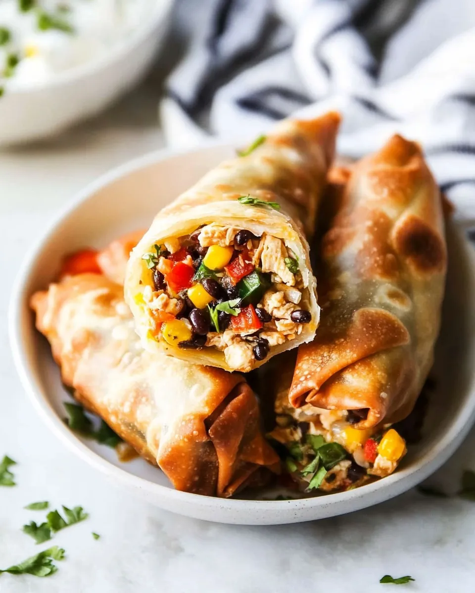 Classic The Best Southwest Chicken Egg Rolls image