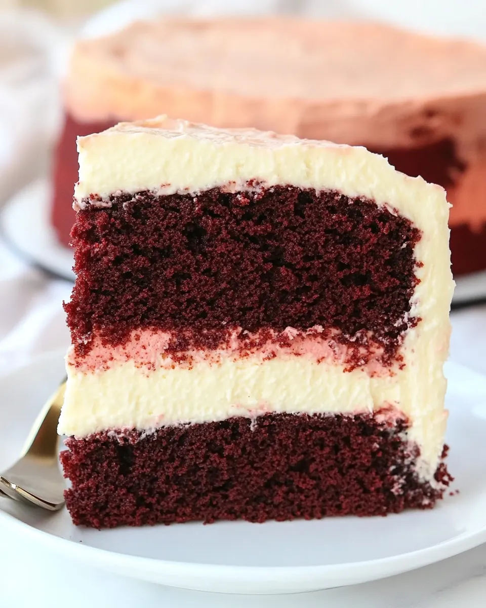 Classic The Ultimate Red Velvet Cheesecake Cake Recipe image