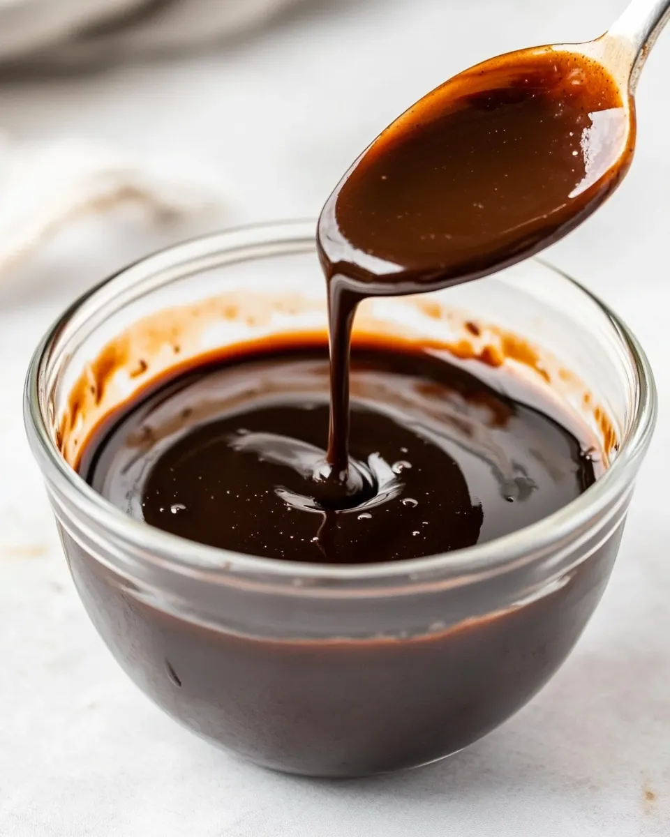 Easy Thick Homemade Chocolate Sauce recipe image