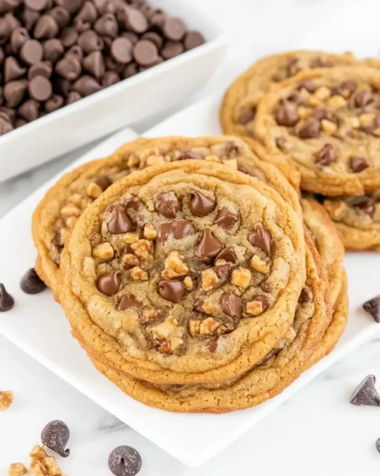 Homemade Toffee Chocolate Chip Cookies (With Toffee Bits!) recipe photo