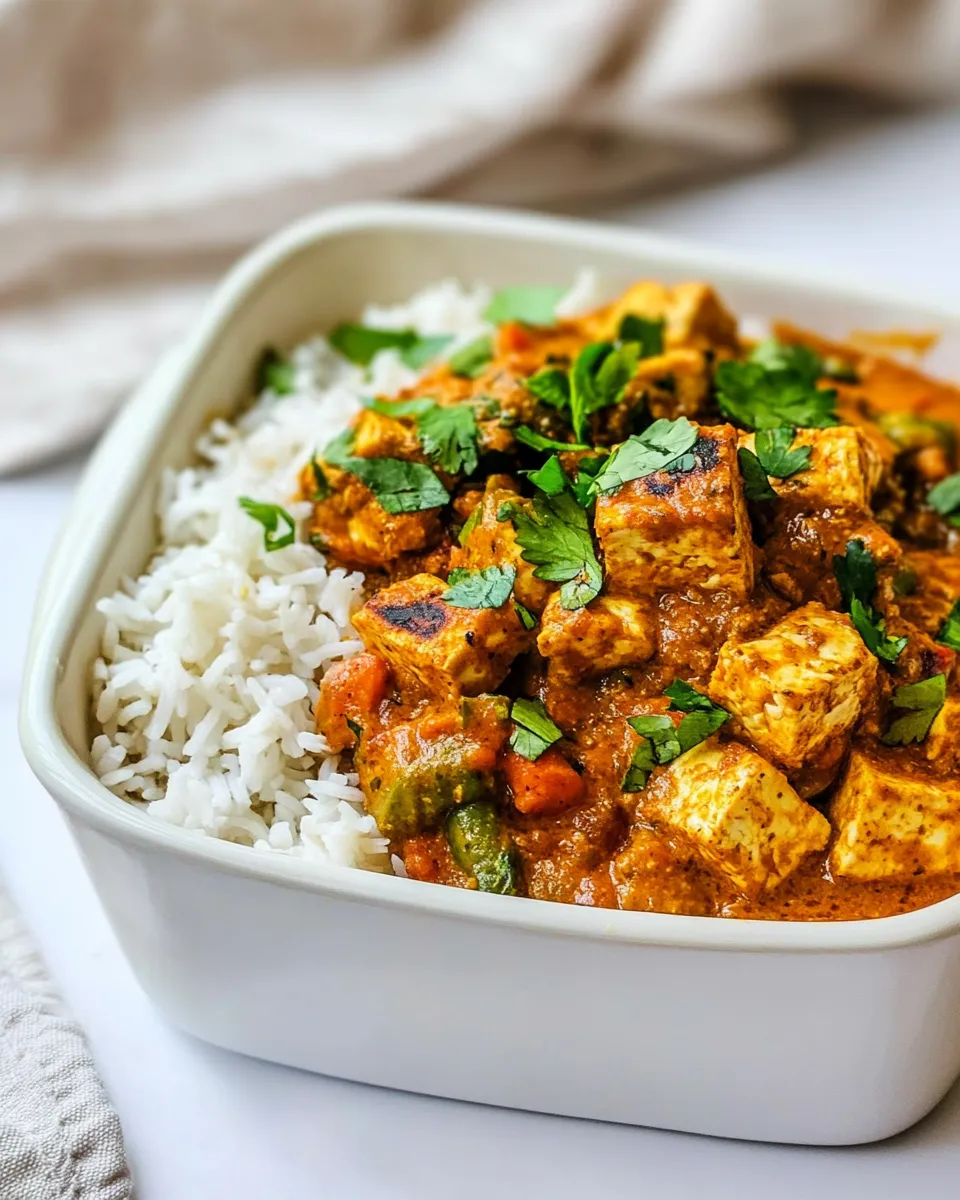 Easy Tofu Curry food shot