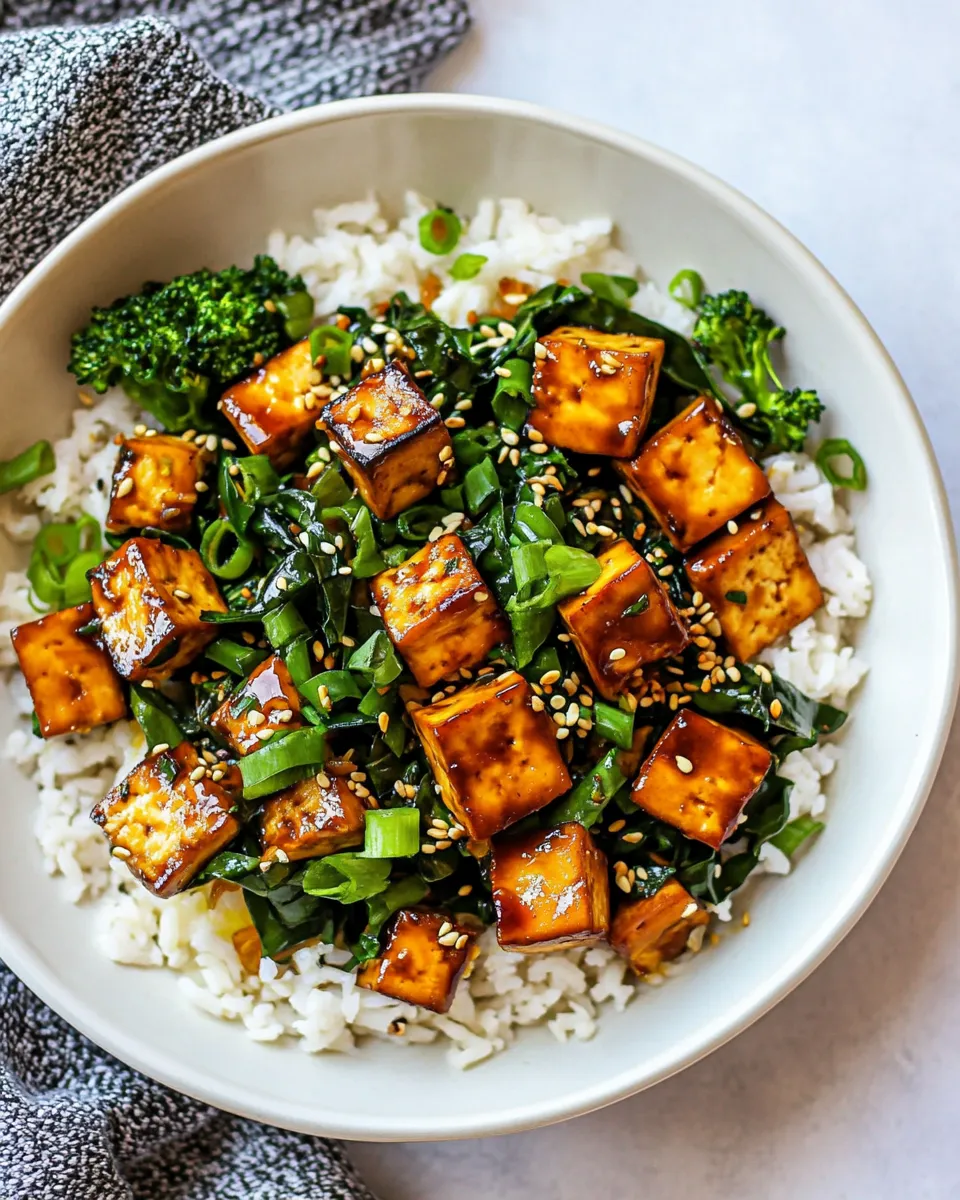 Easy Tofu Stir Fry food shot