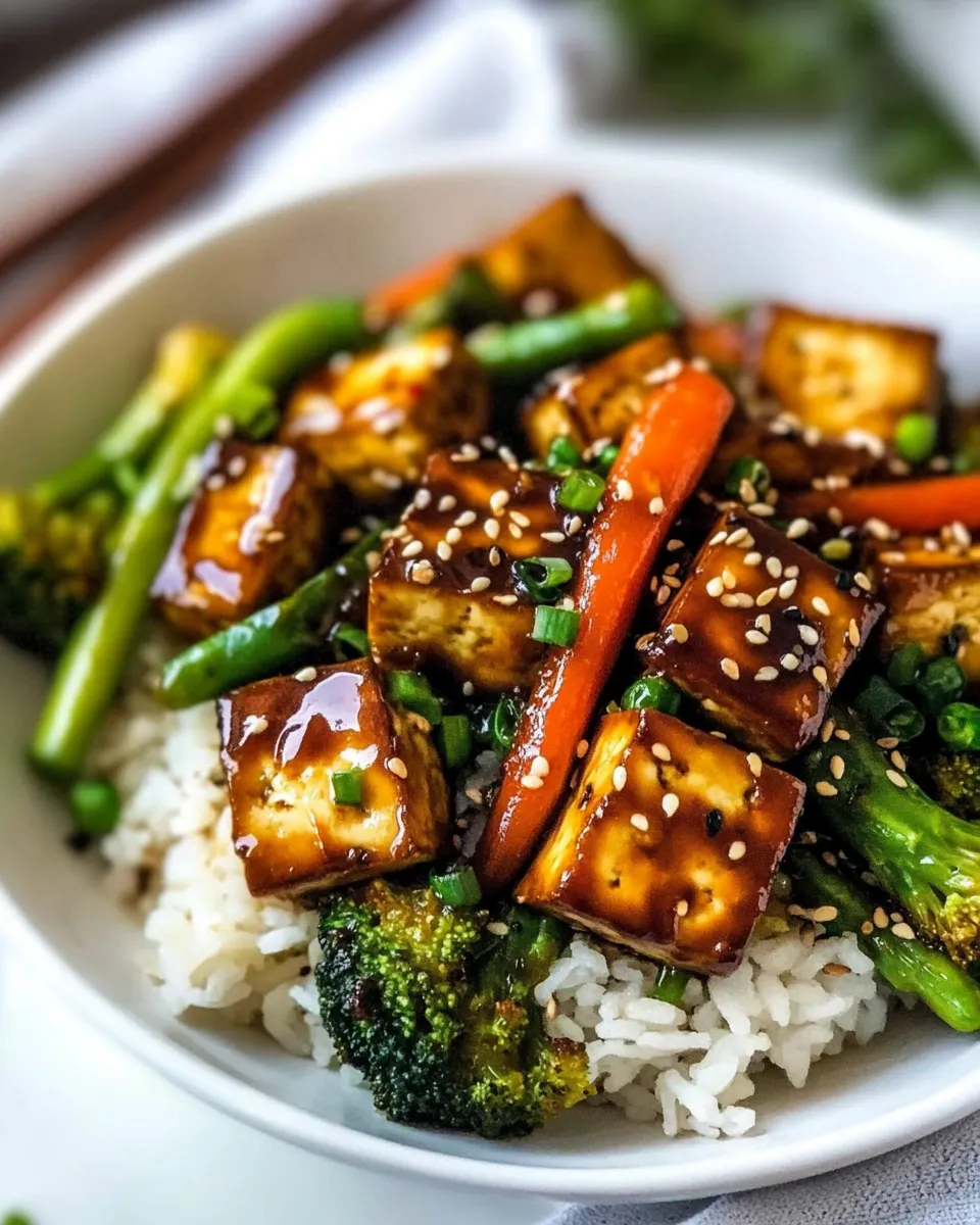 Homemade Tofu Stir Fry with Vegetables recipe photo