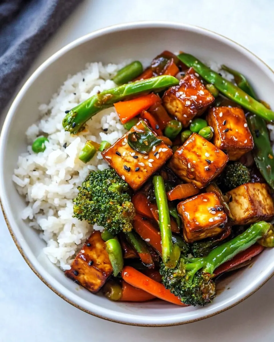 Classic Tofu Stir Fry with Vegetables dish photo