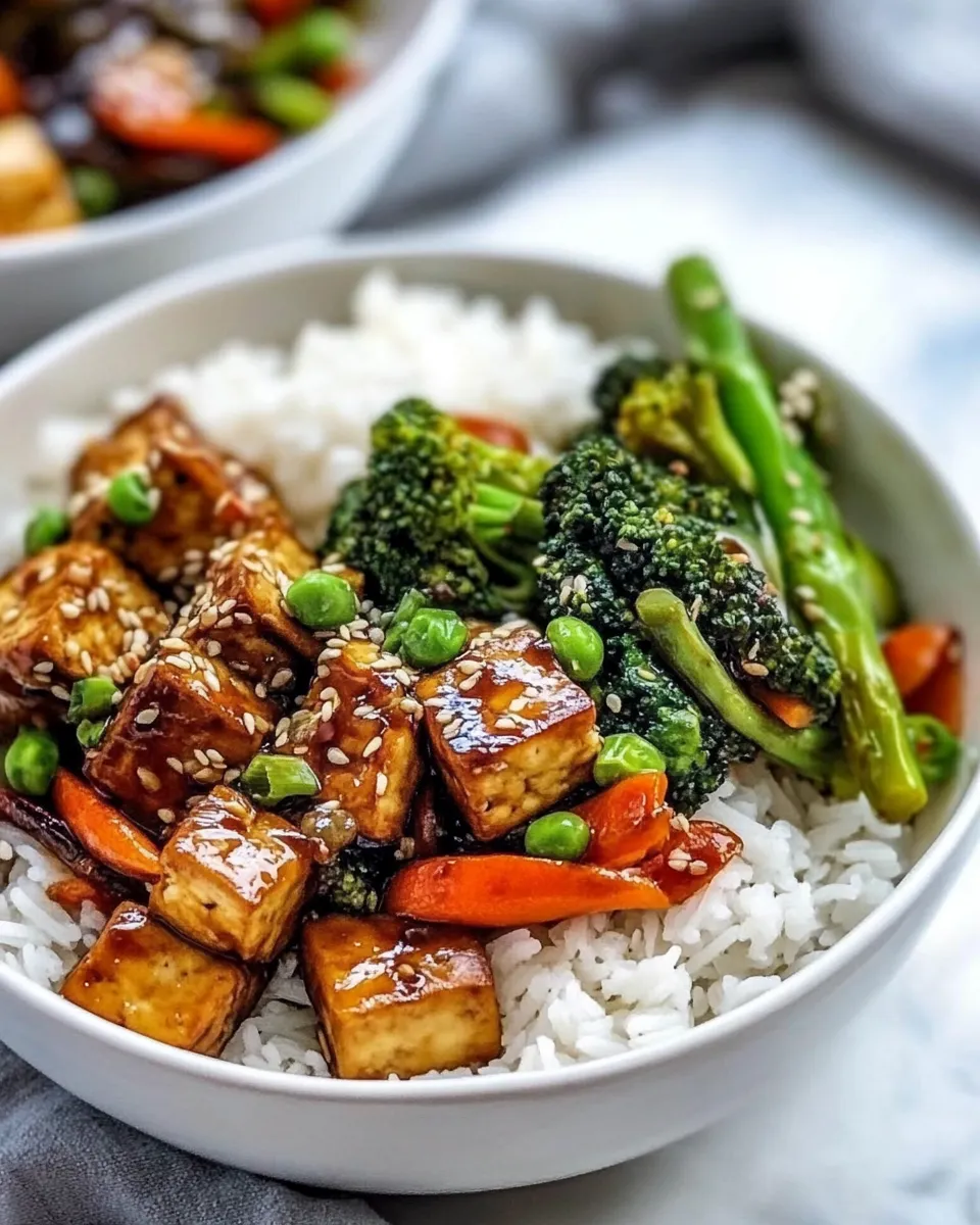 Easy Tofu Stir Fry with Vegetables food shot