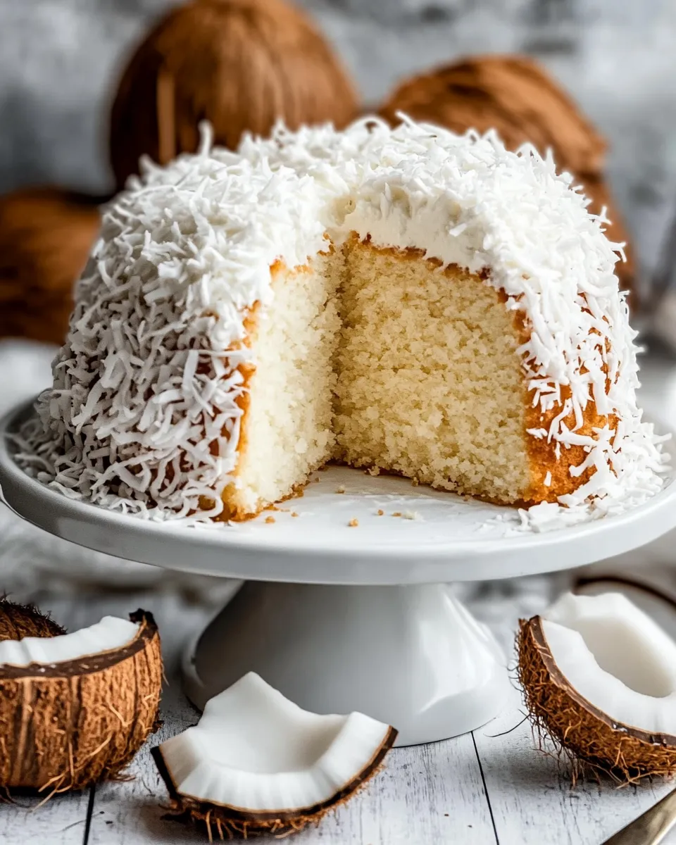 Homemade Tom Cruise Coconut Cake photo