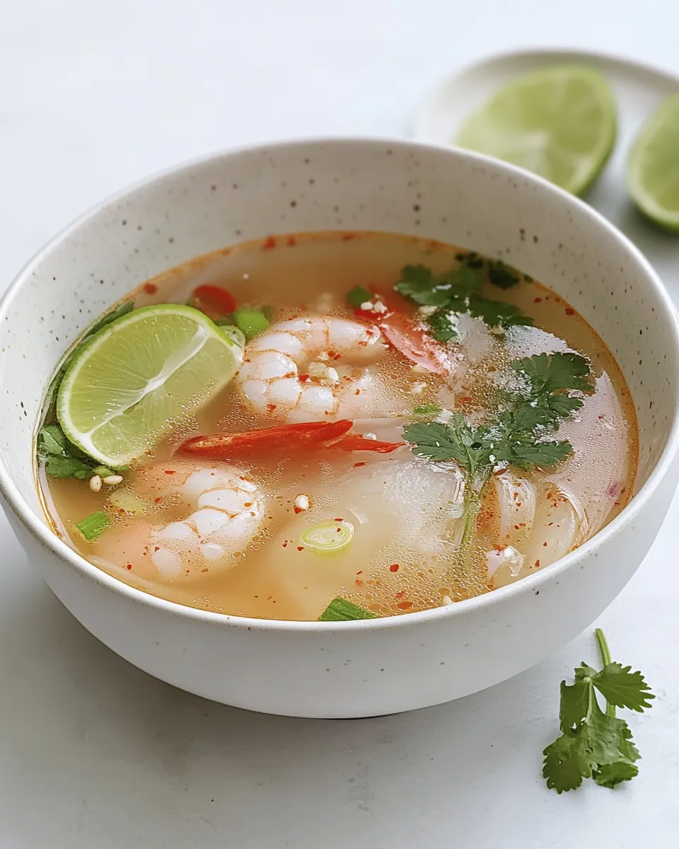 Classic Tom Yum Soup dish photo