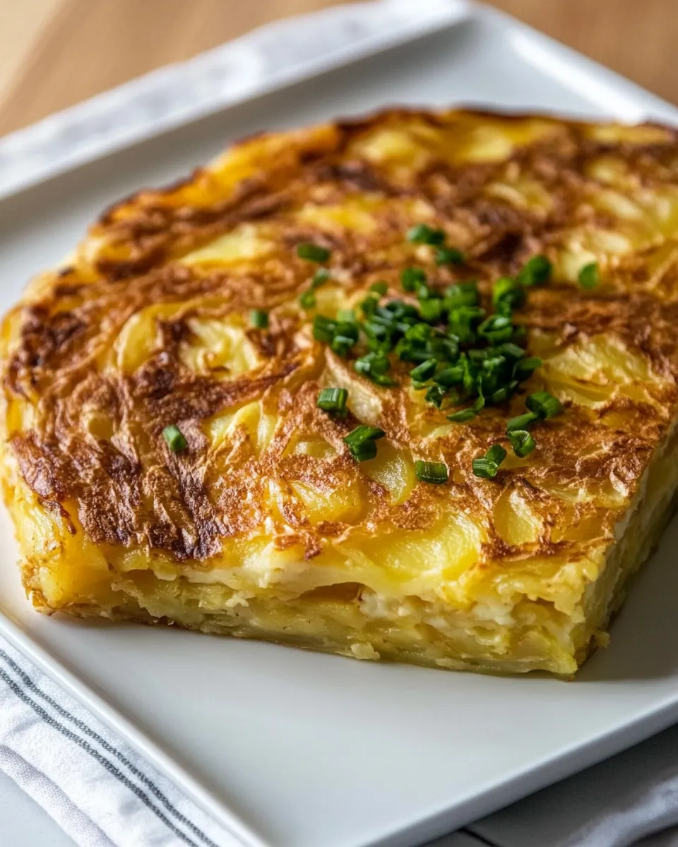 Easy Tortilla de Patatas food shot