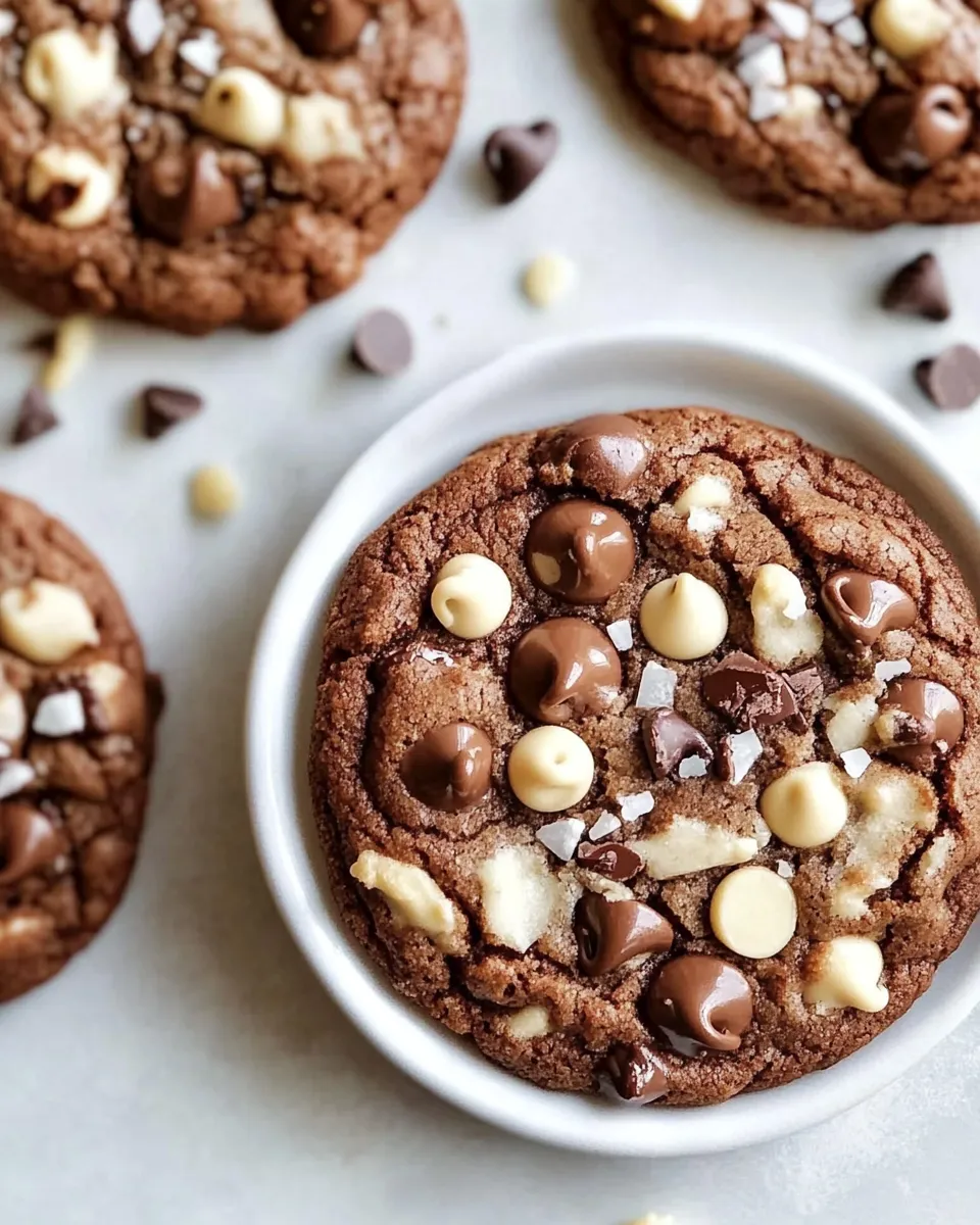 Delicious Triple Chip Chocolate Cookies shot