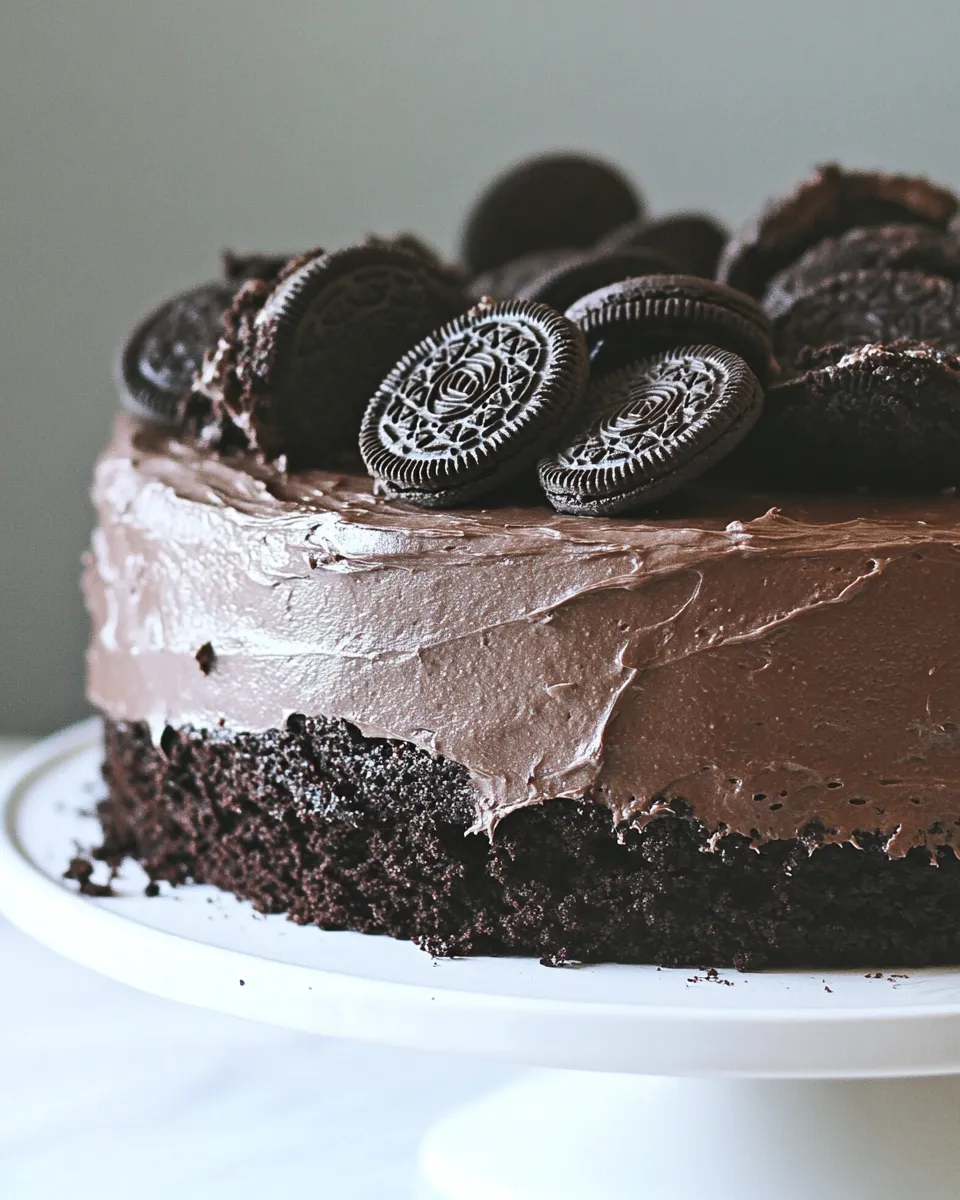 Classic Triple Layer Chocolate Oreo Cake dish photo