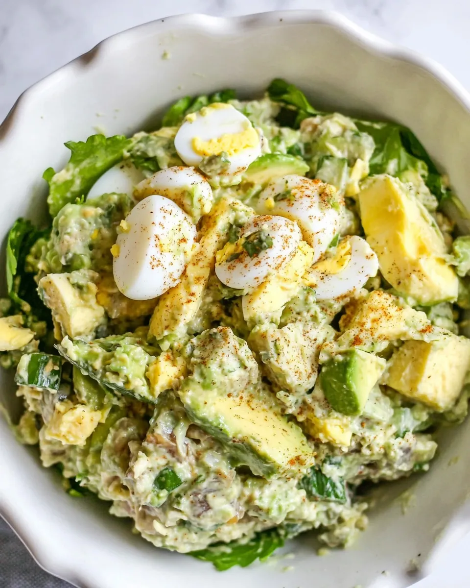 Homemade Tuna Avocado Egg Salad photo