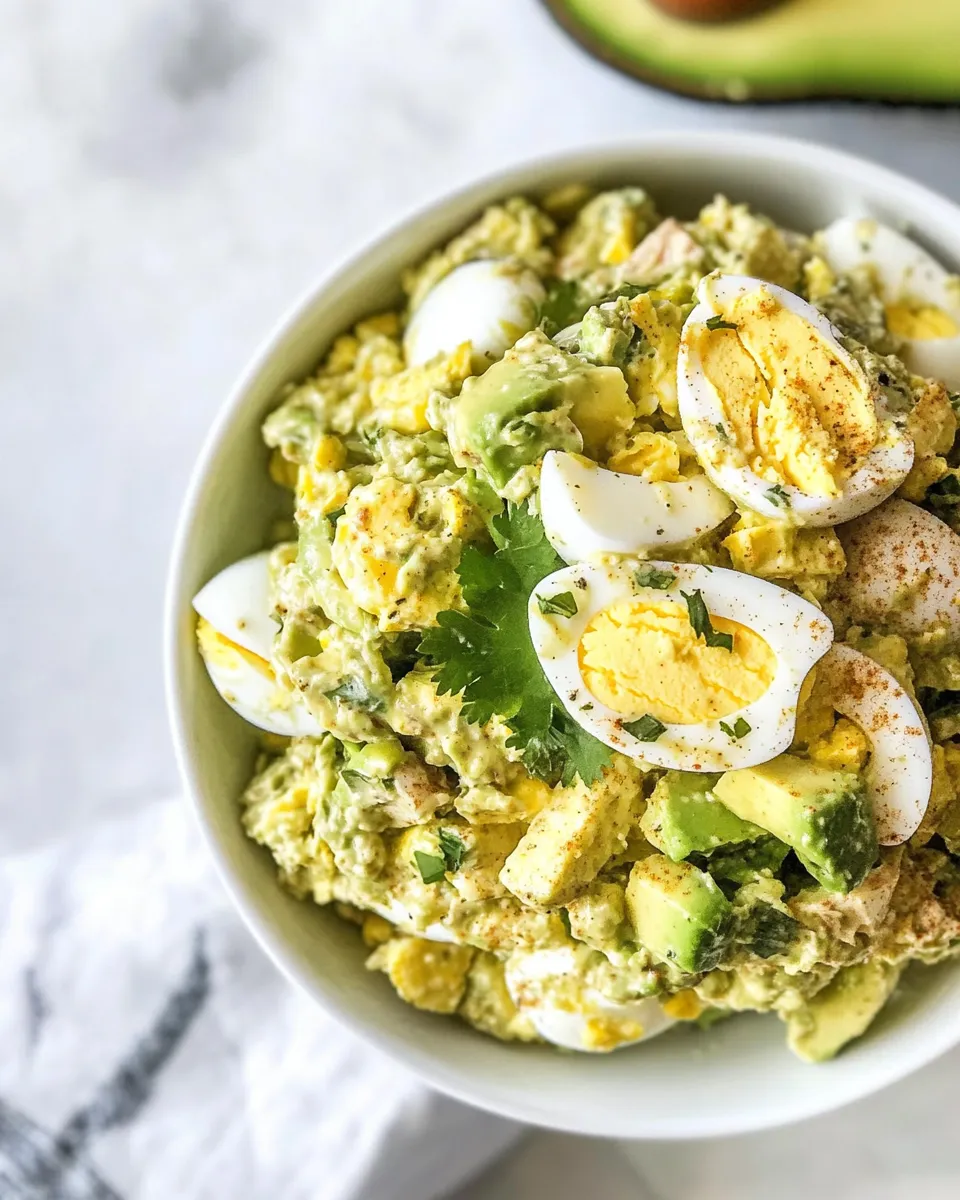 Classic Tuna Avocado Egg Salad image