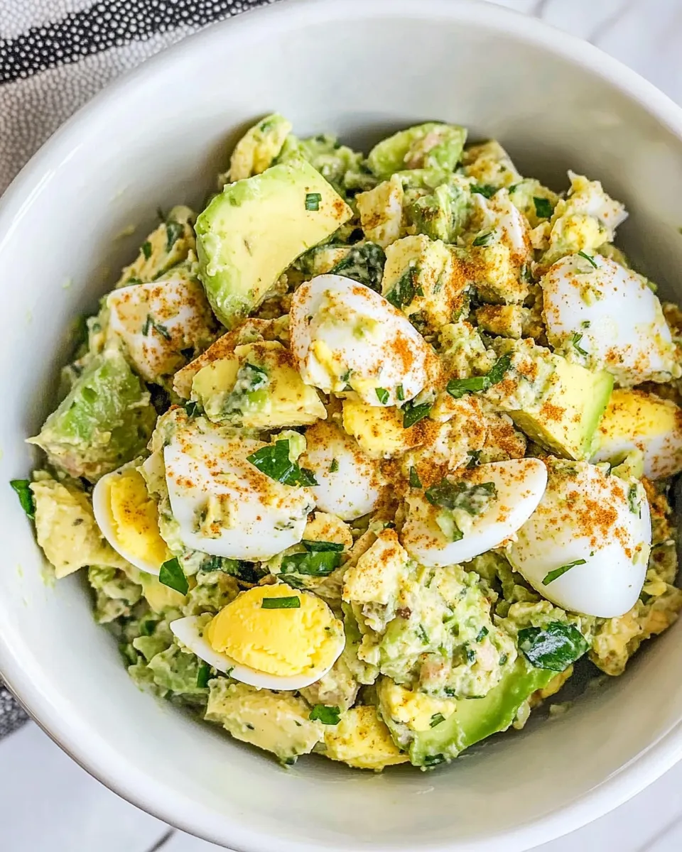 Easy Tuna Avocado Egg Salad recipe photo