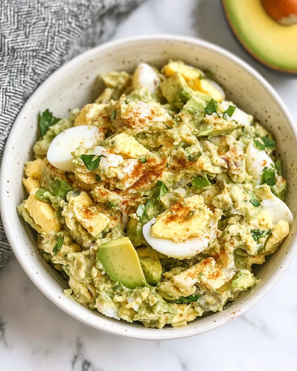 Delicious Tuna Avocado Egg Salad dish photo