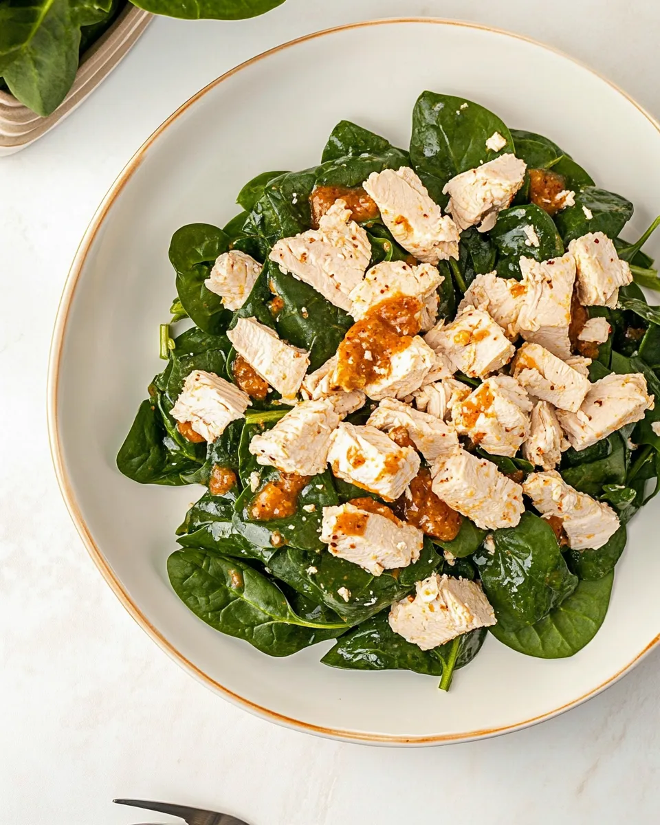 Delicious Turkey Spinach Salad with Chutney Vinaigrette picture