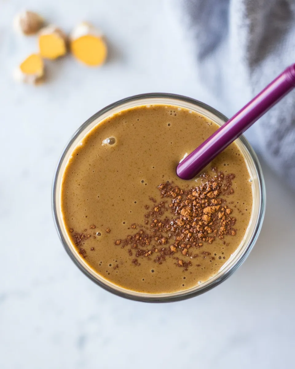 Homemade Turmeric Smoothie recipe photo