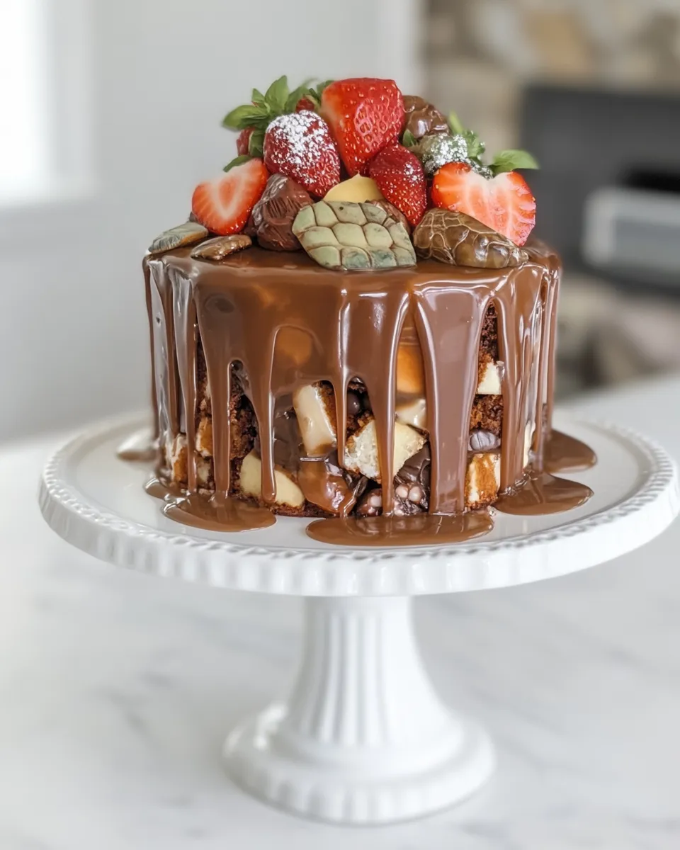 Easy Turtle Poke Cake recipe photo