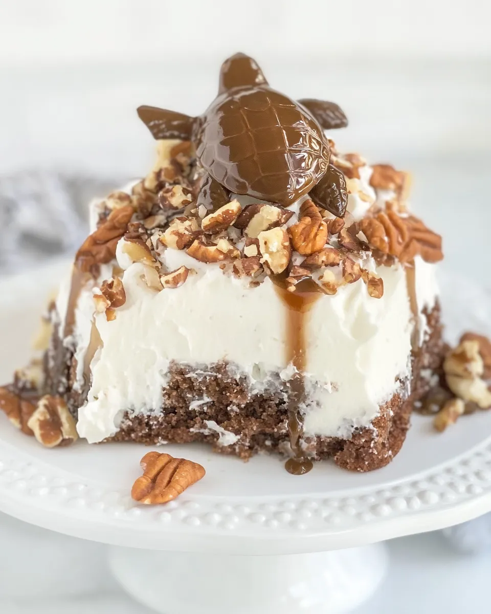 Delicious Turtle Poke Cake dish photo