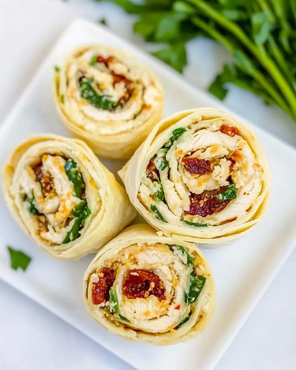 Delicious Tuscan Chicken Pinwheels picture
