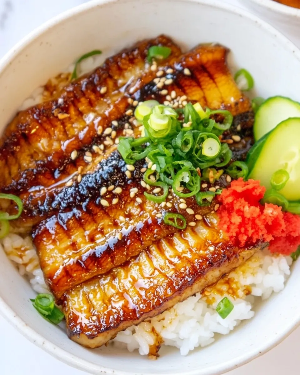 Homemade Unagi Don recipe photo