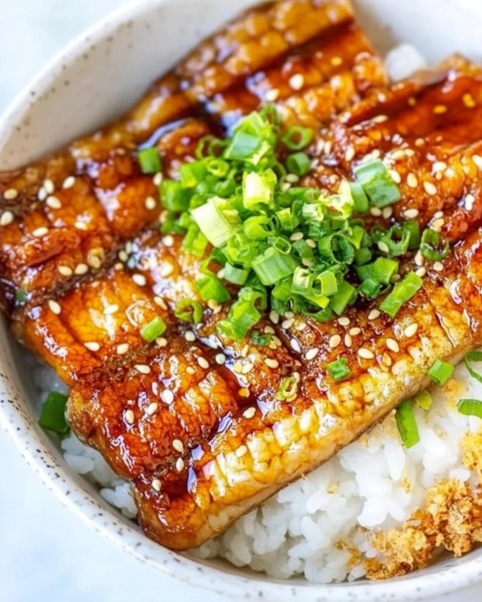 Easy Unagi Don food shot