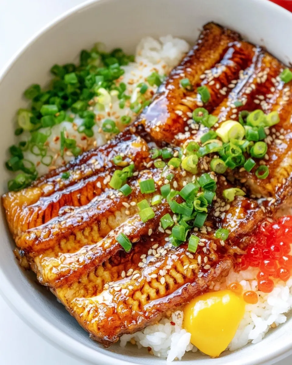 Delicious Unagi Don plate image